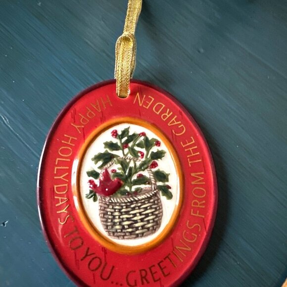 Kathy Killip Christmas Demdaco Ornament Folk Heart Vintage 2004 - Picture 5 of 6